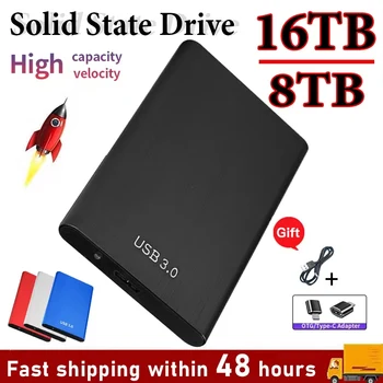 1 TB Nešiojamų USB3.0 SSD 500GB Didelės spartos Išorinį Kietąjį Diską Mass Storage Mobile Hard Drive For desktop/Laptop/ 